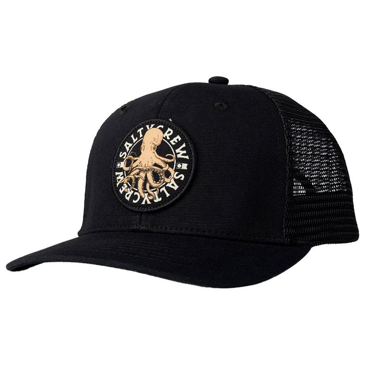 Salty Crew Casquettes Tentacles Retro Trucker Black Présentation