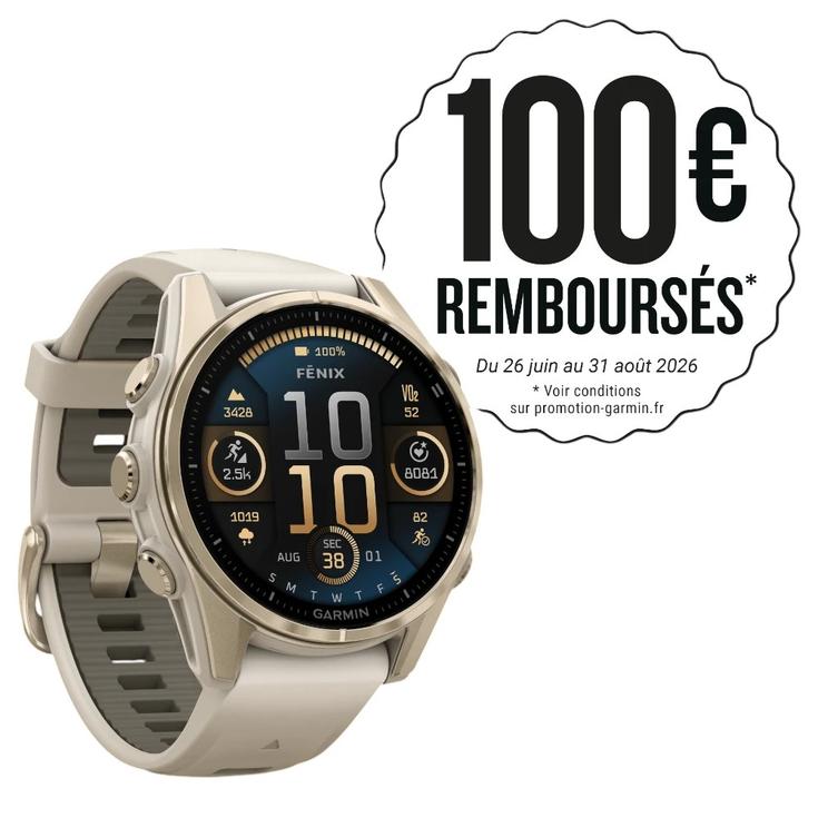 Garmin Montres GPS Fenix 8 Amoled Sapphire Soft Gold Gris Cendré Grès Foncé Présentation