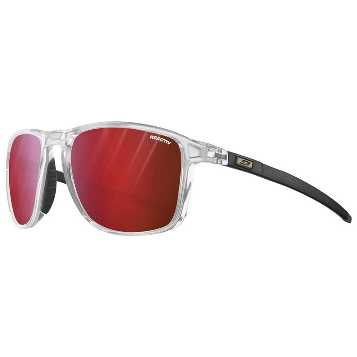 Julbo Lunettes de soleil Compass Cristal Brillant Noir Reactiv 0-3 High Contrast Présentation
