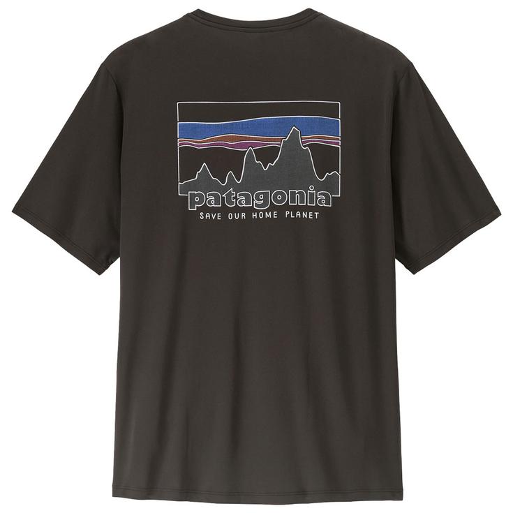 Patagonia Tee-shirt de rando Cap Cool Daily '73 Skyline Black Présentation