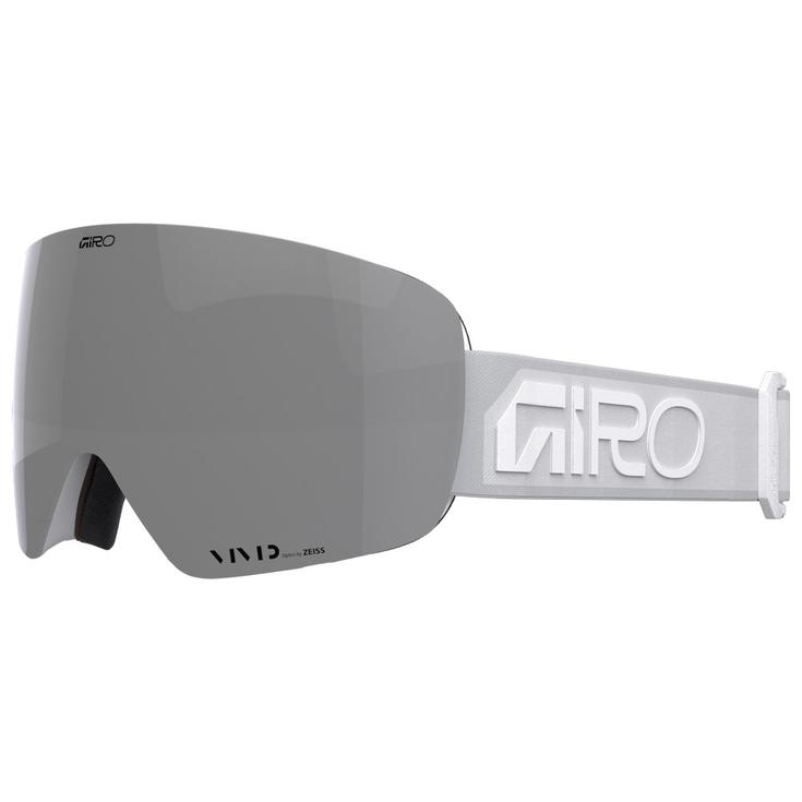 Giro Masque de Ski Contour White Wordmark Vivid Onyx + Vivid Infrared Présentation