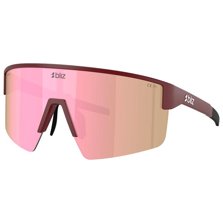 Bliz Lunettes de soleil P004 Small Matte Burnt Lake Brown Pink Multi Présentation