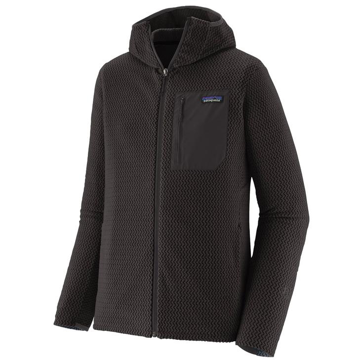Patagonia Polaire M's R1 Air Full Zip Hoody Black Présentation