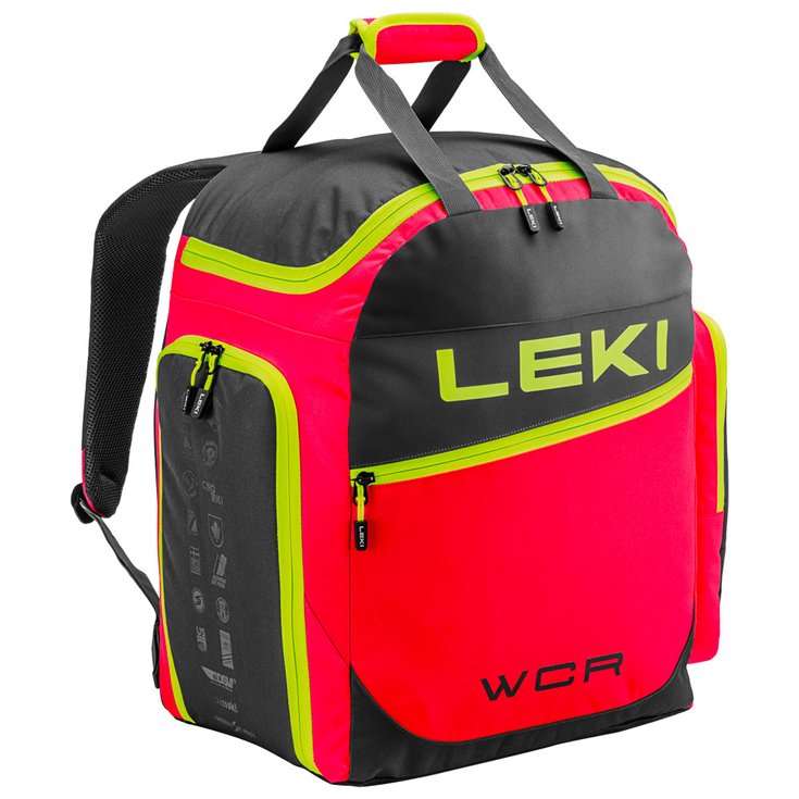 Leki Housse chaussures Skiboot Bag Wcr 60L Bright Red Black Neon Yellow Présentation