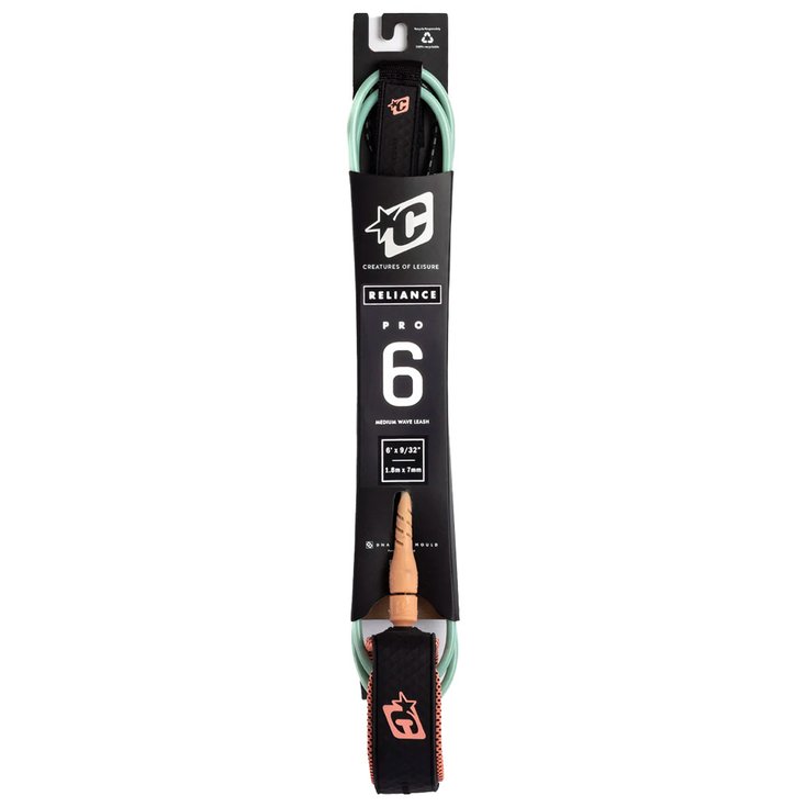 Creatures Leash Surf Comp 6" Red Détail