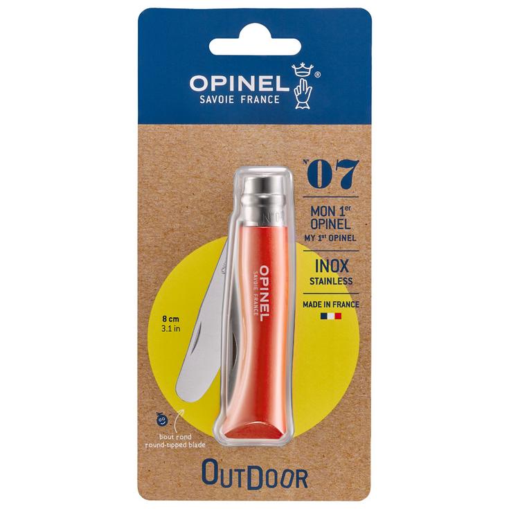 Opinel Couteaux (couverts) Mon Premier Opinel N°7 Blister Mandarine Présentation