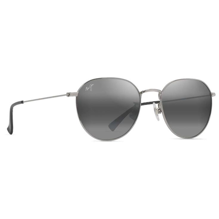 Maui Jim Lunettes de soleil Kauwela Black Shiny Silver Neutral Grey MauiPure Présentation