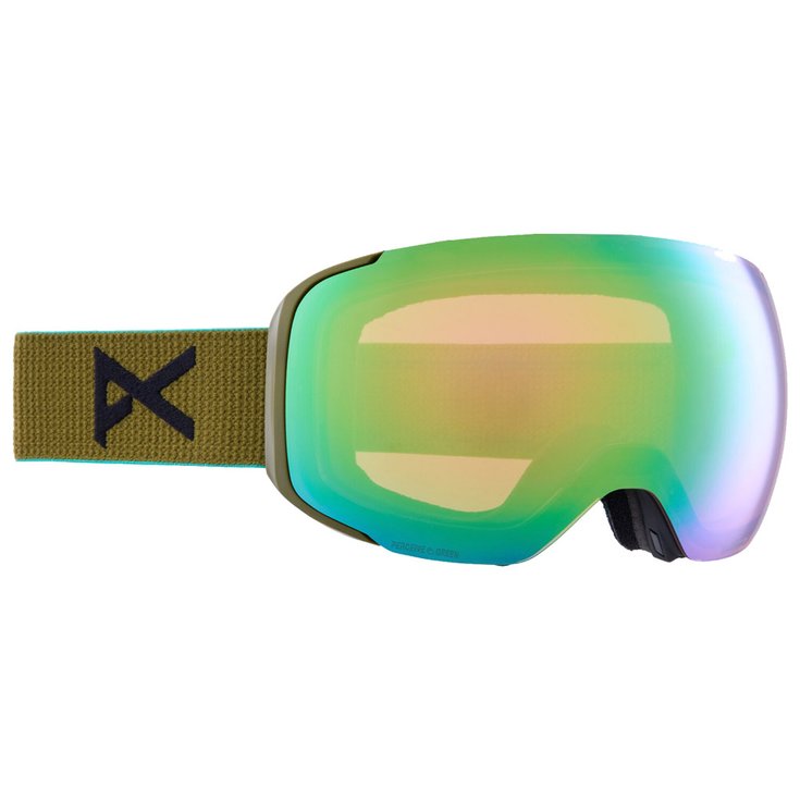 Anon Masque de Ski M2 MFI Green Perceive Variable Green + Perceive Cloudy Pink Présentation