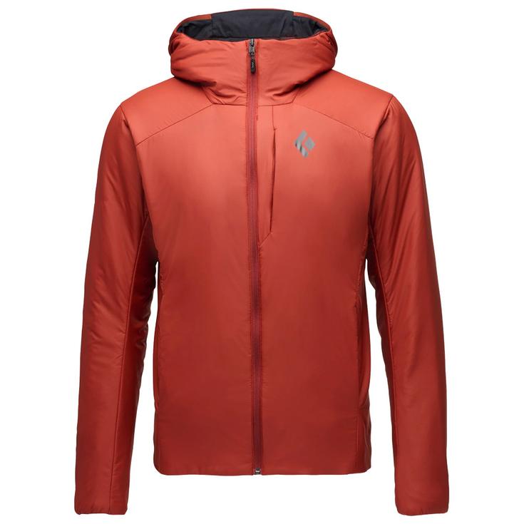 Black Diamond Veste d’alpinisme M First Light Hybrid Hoody Iron Red Présentation