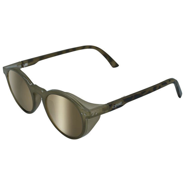 Cebe Lunettes de soleil Ride On Shiny Kaki Light Bronze Mirror Présentation