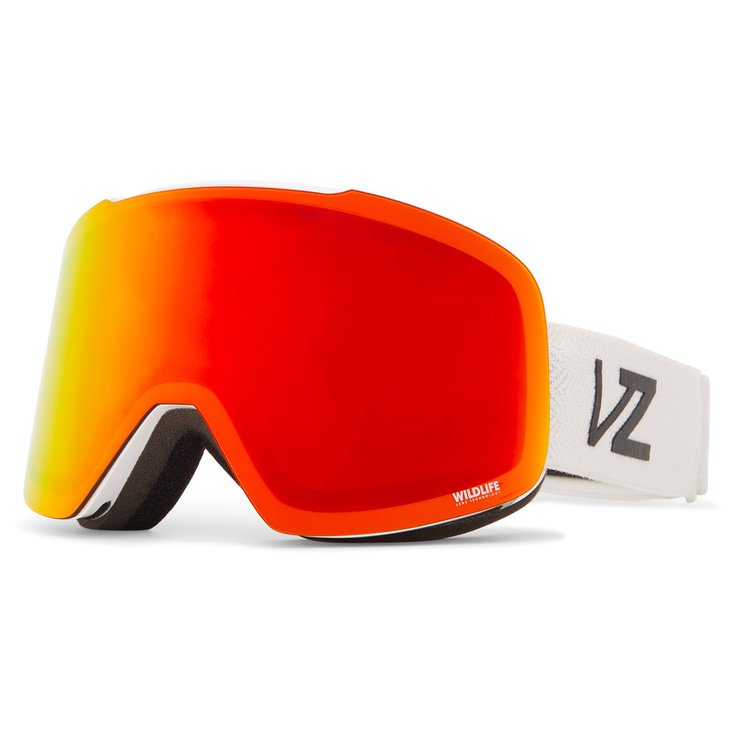 Von Zipper Masque de Ski Outro White Gloss Wildlife Fire Chrome Présentation