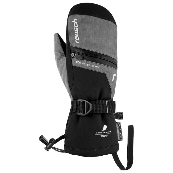 Reusch Moufles Lando R-Tex Xt Junior Mitten Black Black Melange Présentation Reusch Moufles Lando R-Tex Xt Junior Mitten Black Black Melange Présentation
