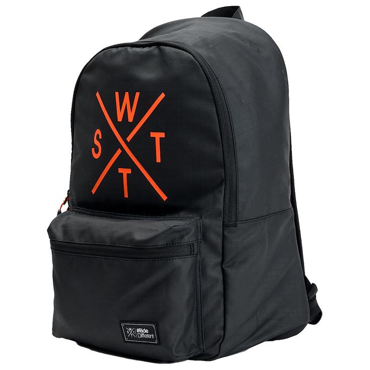 Watts Sac à dos R-Pack Waterproof School Bag 24L Black Full Orange Présentation