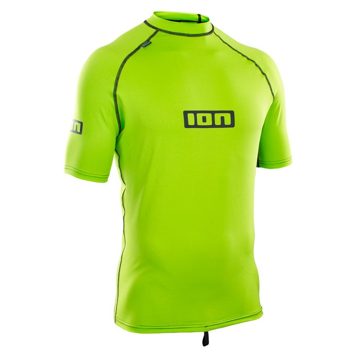 Ion Top Manches Courtes Top Fibres Promo Rashguard Men SS - Lime Green Profil
