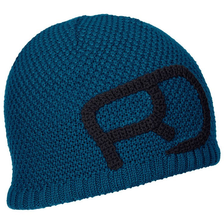 Ortovox Bonnet Rock'N'Wool Beanie Men Petrol Blue Présentation