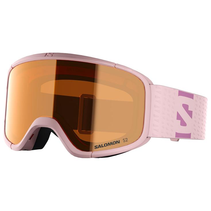 Salomon Masque de Ski Aksium 2.0 S Heavenly Pink Flash Tonic Orange Présentation
