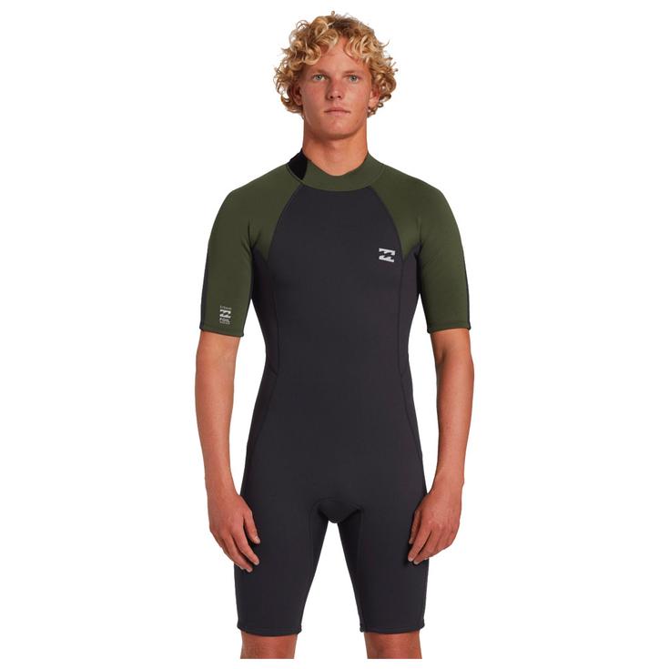 Billabong Shorty 2/2 Foil Back Zip Moss Présentation