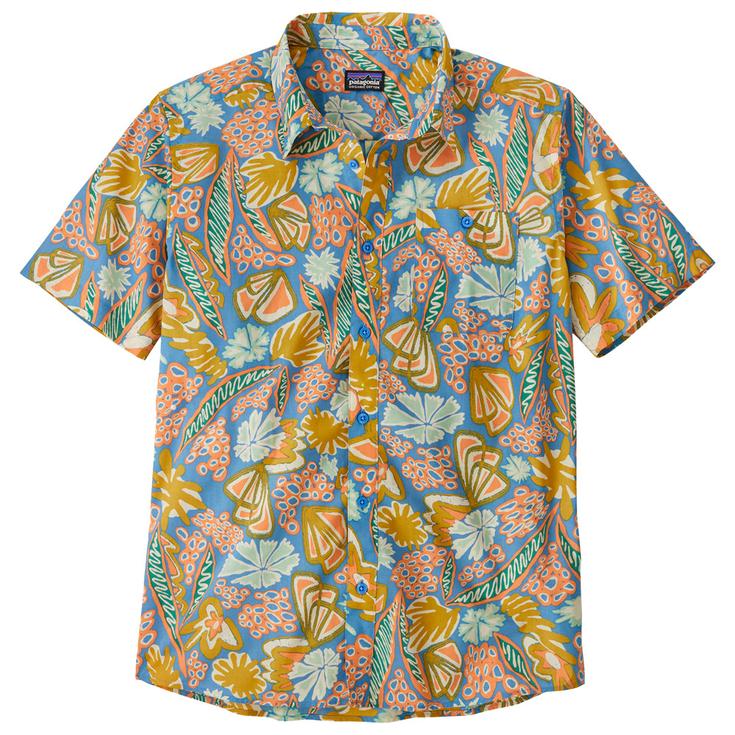 Patagonia Chemise Go To Shirt Flourish Abundant Blue Présentation