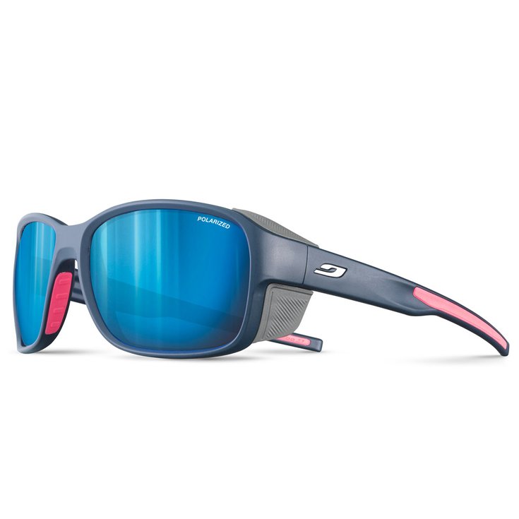 Julbo Lunettes de soleil Monterosa 2 Bleu Foncé Rose Blanc Spectron 3 Polarized Présentation