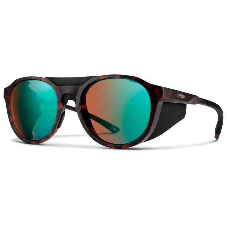 Smith Lunettes de soleil Venture Matte Tortoise Chromapop Glacier Photochromic Copper Opal Mirror Présentation
