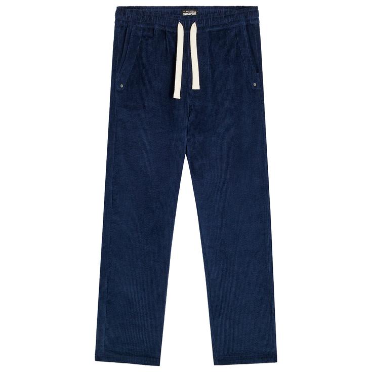 Pullin Pantalon Dening Beach Corduroy Deep Blue Présentation