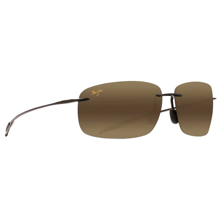 Maui Jim Lunettes de soleil Breakwall Noir Brillant Bronze Présentation
