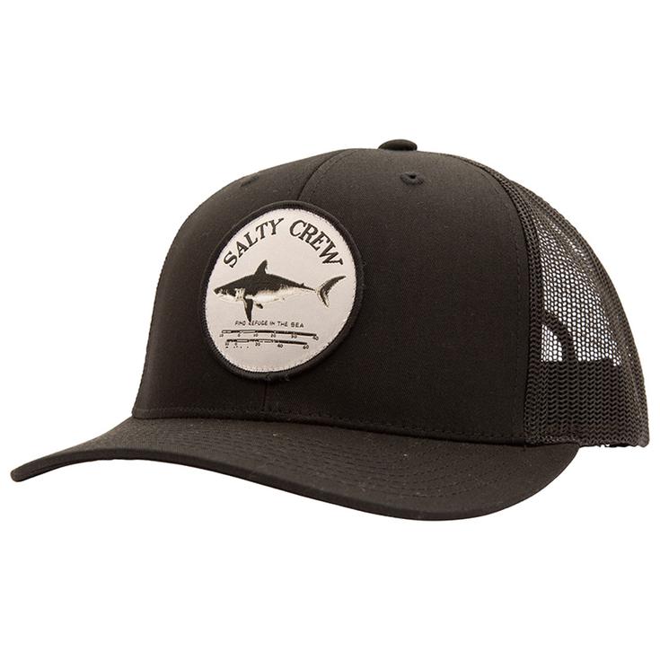 Salty Crew Casquettes Bruce Retro Trucker Black Présentation