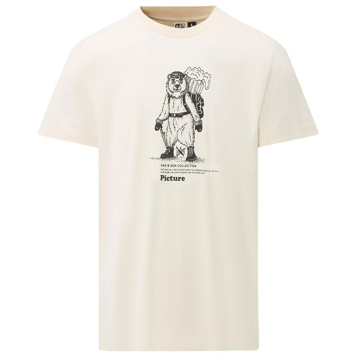 Picture Tee-shirt Dad &Son Beear Natural White Présentation