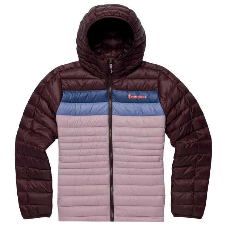 Cotopaxi Doudoune Fuego Down Hooded Jacket W Coffee and Quartz Présentation