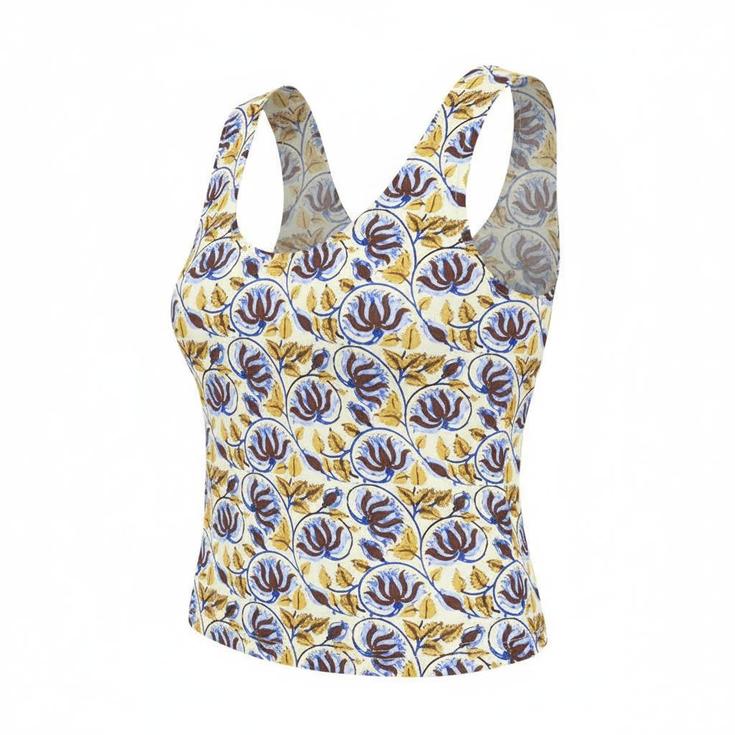 Picture Tee-shirt Silya Printed Tank Top Alpine Thistle Print Présentation