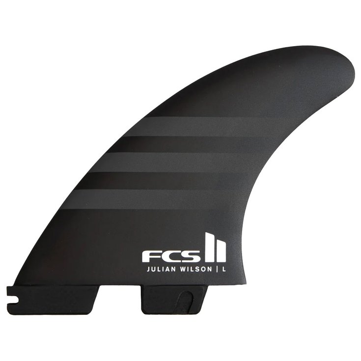 Fcs Ailerons Surf II Julian Wilson Tri Fin Set Black/Black Présentation