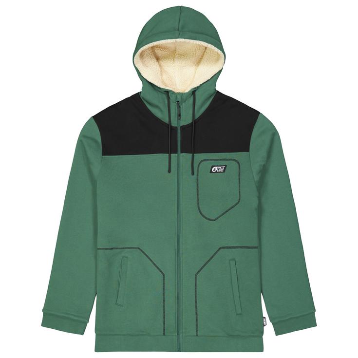 Picture Polaire Basement Plush Zip Hoodie Smoke Pine Présentation
