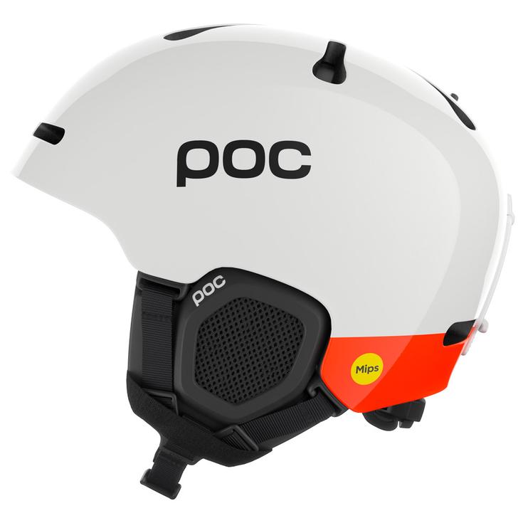 Poc Casque de ski Fornix Mips Hydrogen White Fluorescent Orange Présentation