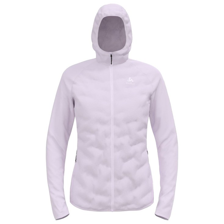 Odlo Veste Nordique Zeroweight Insulator Mid Layer Hoody Full Zip W Misty Lilac Présentation