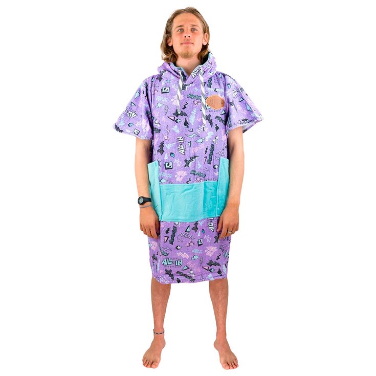 All-In Poncho Surf V Poncho Beach Crew Pop 80 Purple Présentation