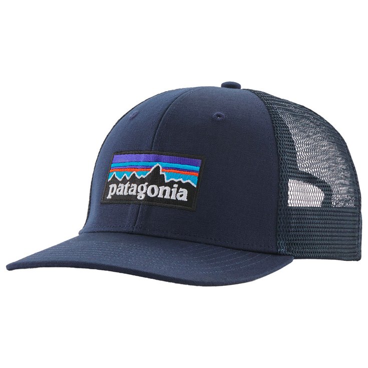 Patagonia Casquettes P-6 Logo Trucker Hat New Navy Présentation