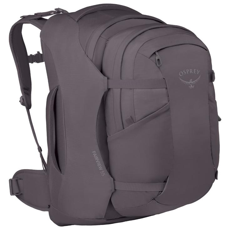 Osprey Sac de voyage Fairview 55 Travel Pack Graphite Purple Présentation