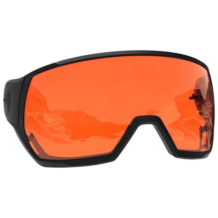 Salomon Visière Pioneer Visor/Icon Visor Black Tonic Orange Présentation