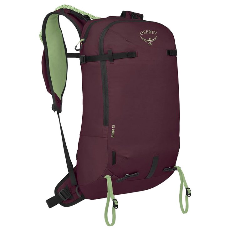 Osprey Sac à dos Firn 18 Elderberry Purple Peppermint Green Présentation