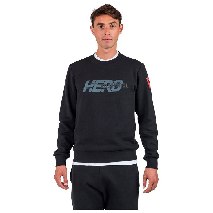 Rossignol Sweat New Hero Crew Neck Black Présentation