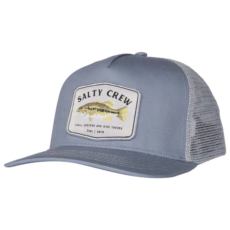 Salty Crew Casquettes Bigmouth Trucker Blue Fog Présentation