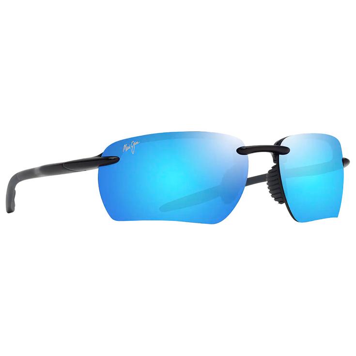 Maui Jim Lunettes de soleil Hookipa Ultra G Shiny Black Grey Blue Hawaii MauiUltra Présentation