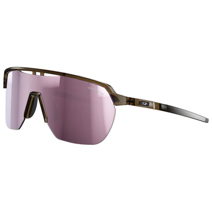 Julbo Lunettes de soleil Frequency Translucide Brillant Marron Noir Spectron Hd 3 Présentation