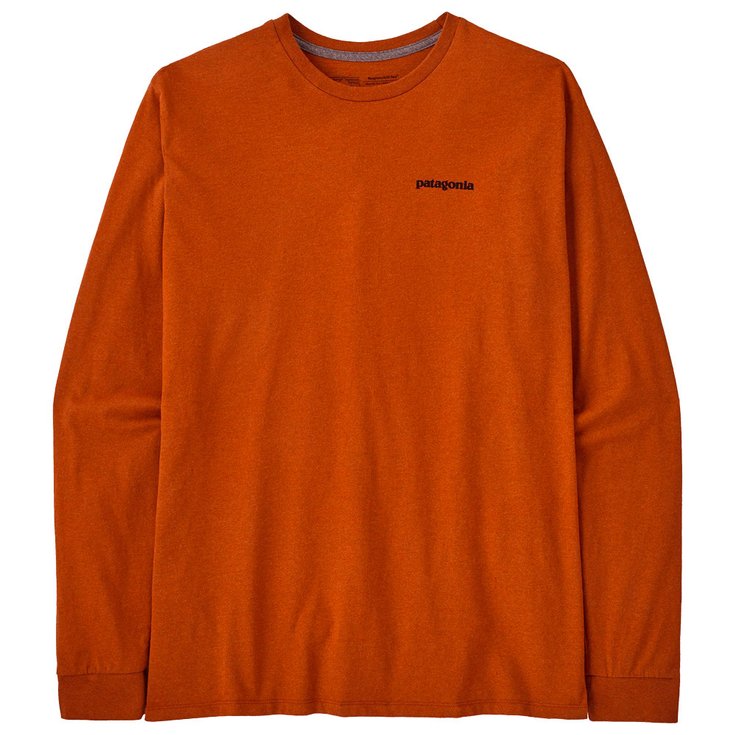 Patagonia Tee-shirt P-6 Logo Responsibili-Tee L/S Redtail Rust Présentation
