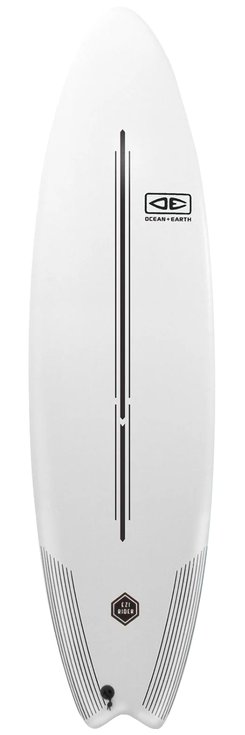 Ocean And Earth Board de Surf Softboard Ezi-Rider White Profil