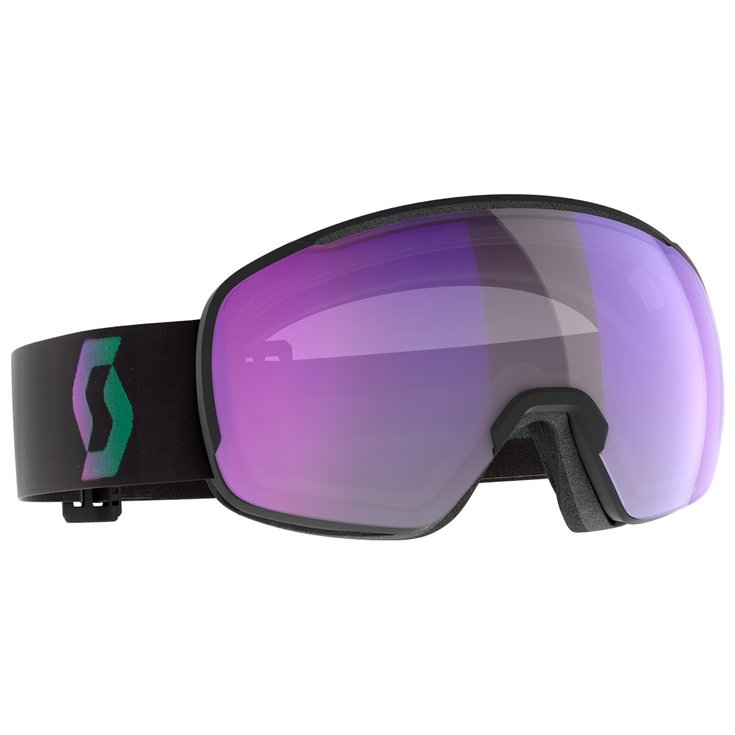 Masque de Ski Scott Sphere Otg Black Aurora Green Light Sensitive