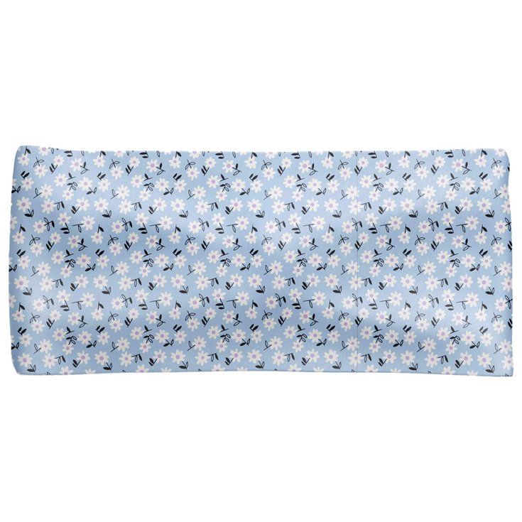 Curlynak Bandeau Grand Froid Headband Fleurs Bleues Présentation