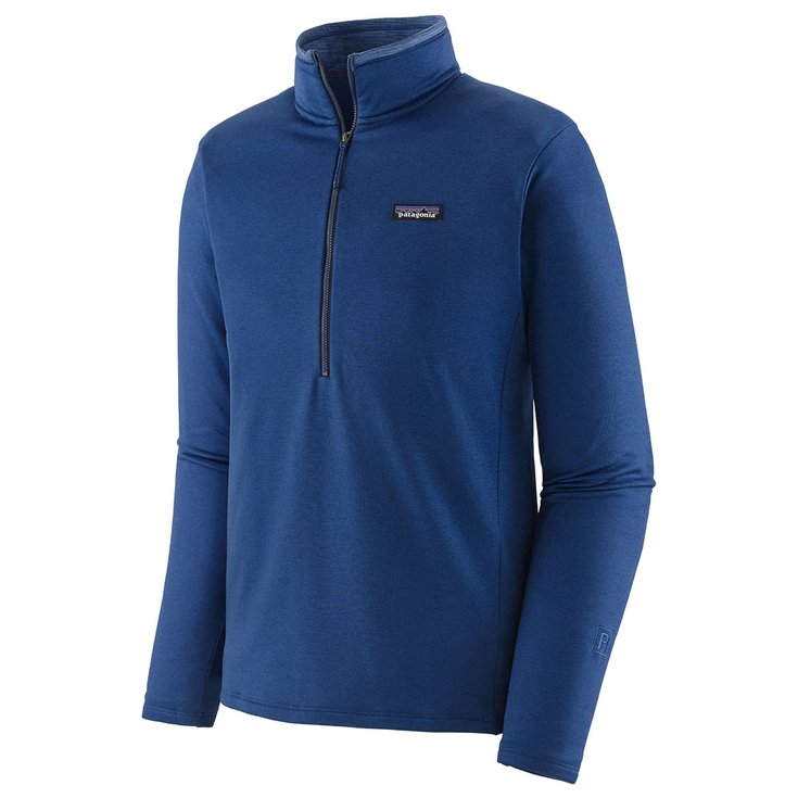 Patagonia Polaire M's R1 Daily Zip Neck Light Superior Blue X-Dye Présentation