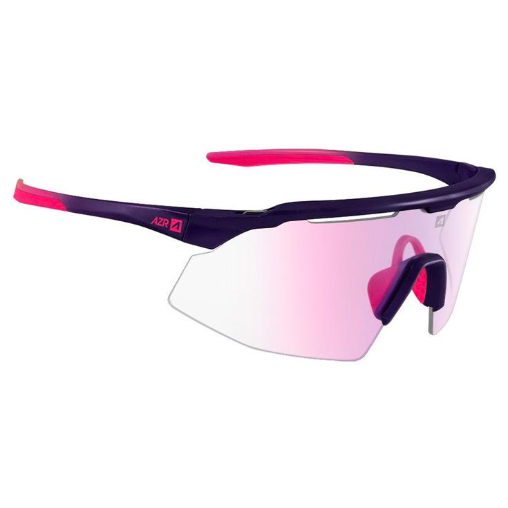AZR Lunettes de soleil Iseran Violette Mate Rose Photochromique Irisé Rose Présentation