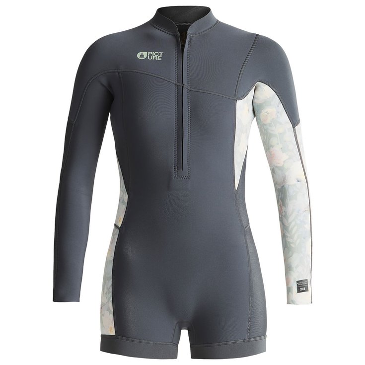 Picture Shorty Meta 2/2 LS Front Zip Prairie Fusain Présentation